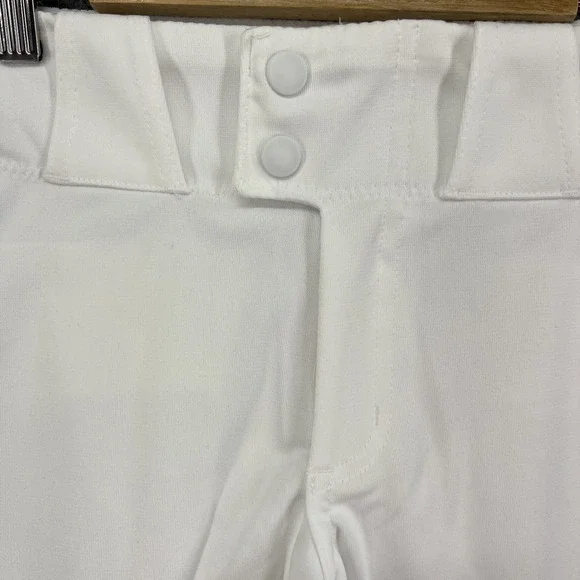 Nike Boys Vapor Select Full Length Piped Baseball Pants White Green L BQ6426-111 - Picture 4 of 16